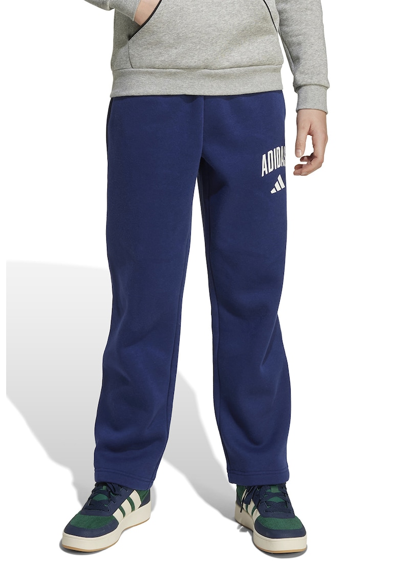 Pantaloni de trening drepti cu logo