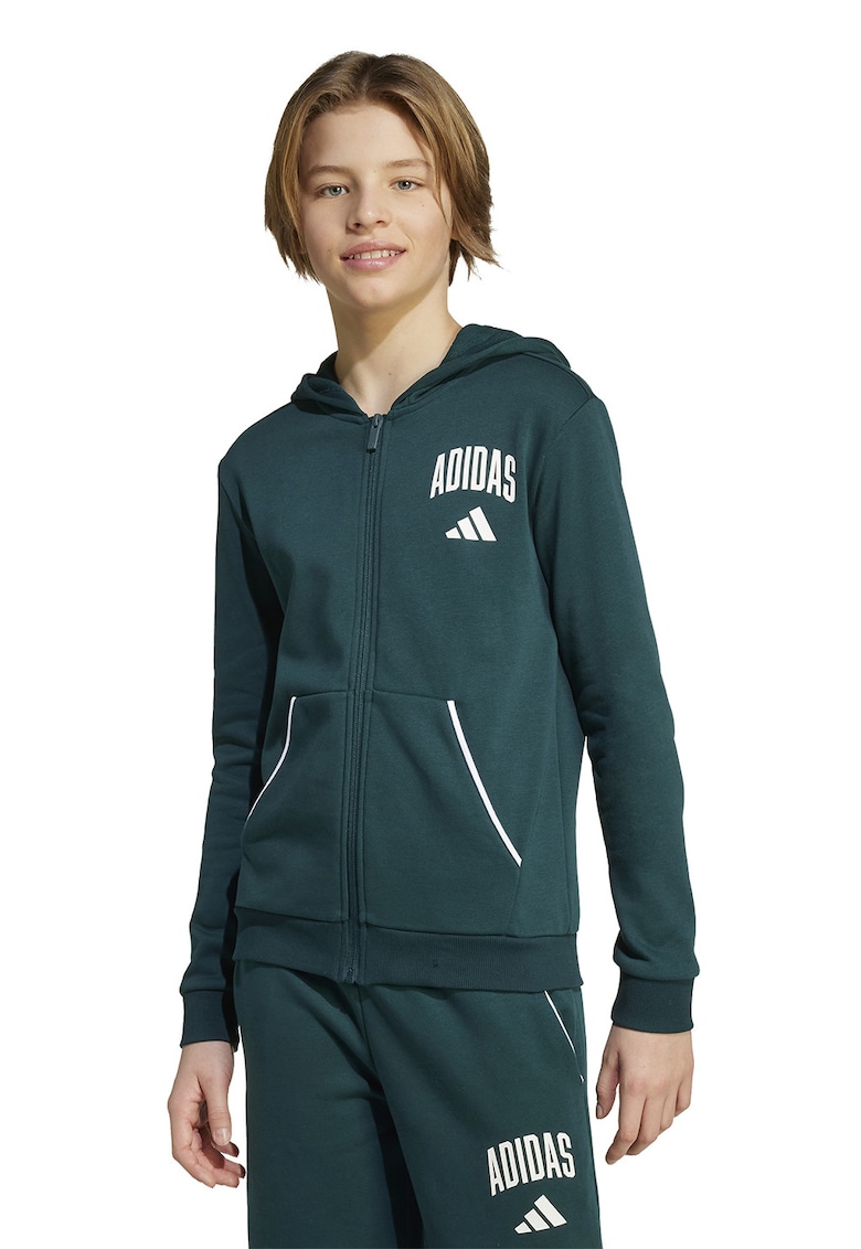 Hanorac din amestec de bumbac cu logo