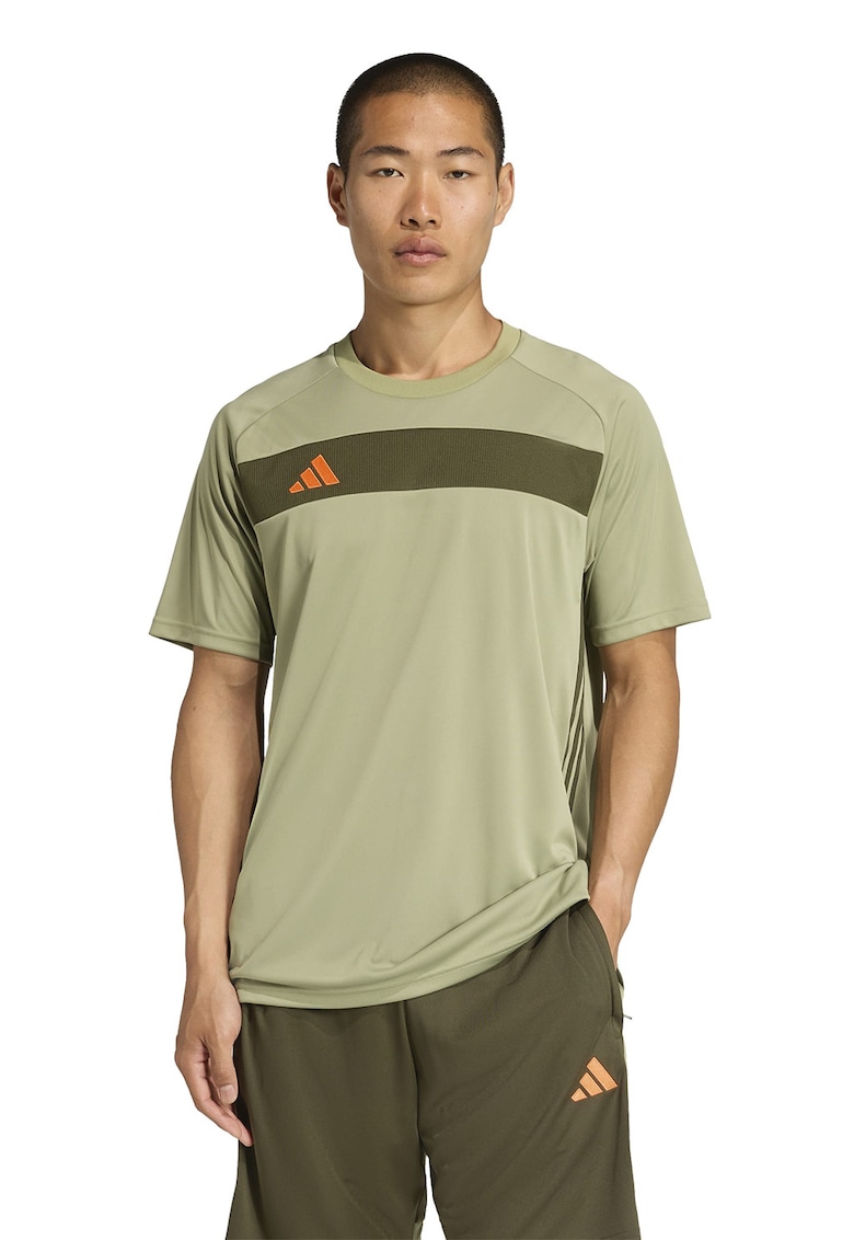 Tricou cu decolteu rotund pentru fotbal - Kaki