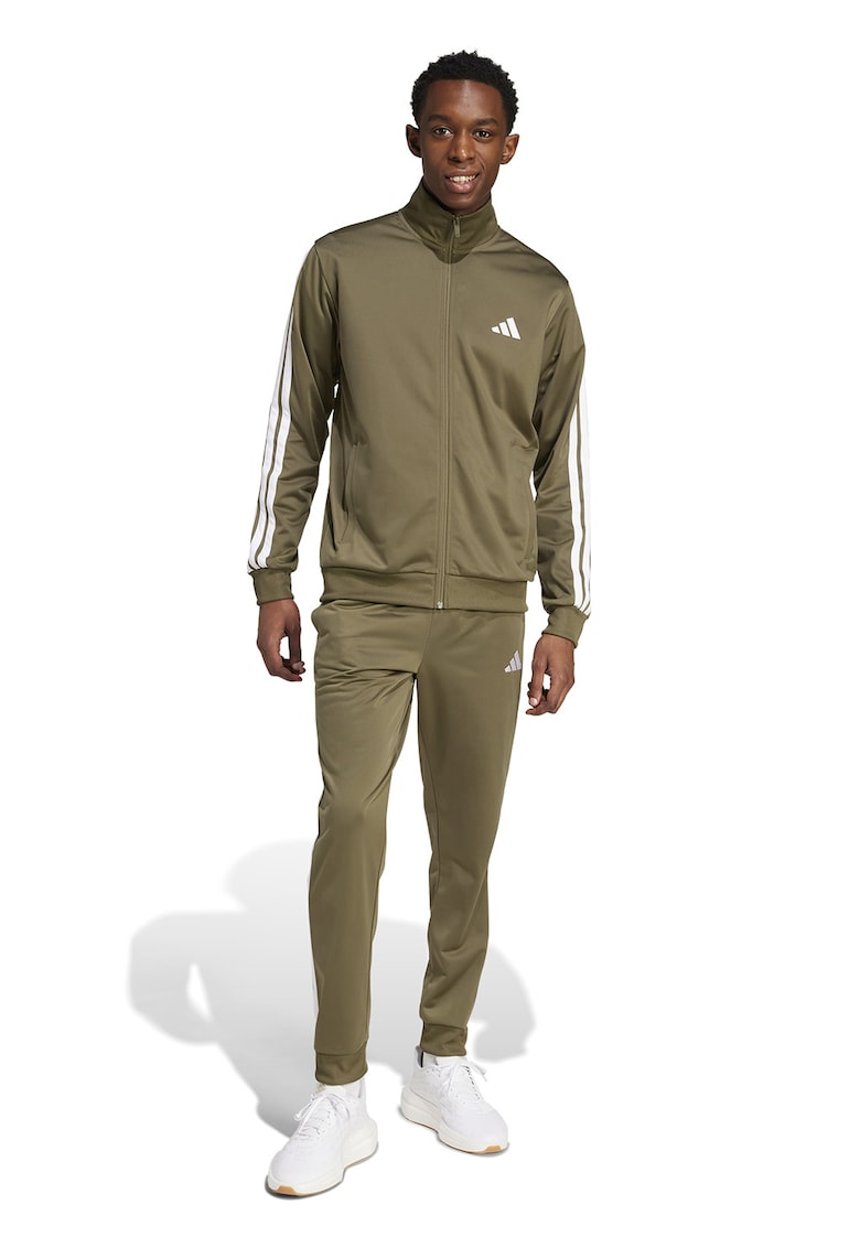 Trening cu logo brodat - Alb/Kaki