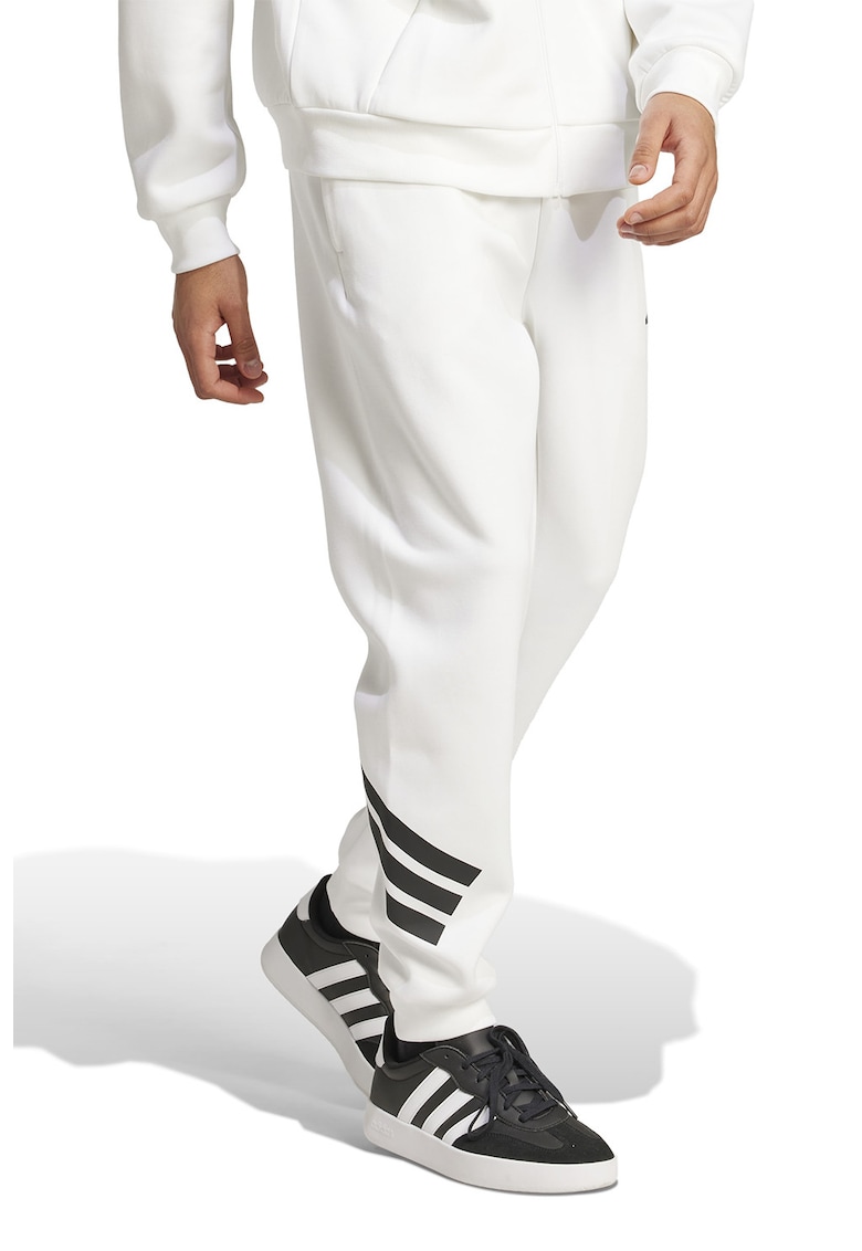 Pantaloni de trening din amestec de bumbac cu logo