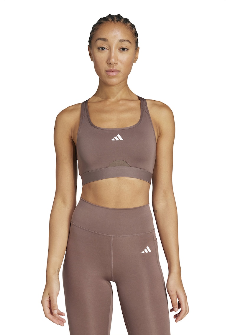 Bustiera cu banda logo si burete pentru fitness