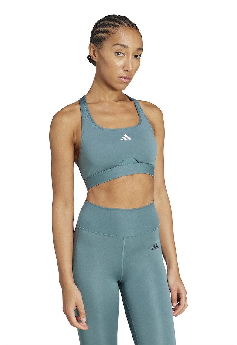 Bustiera cu banda logo si burete pentru fitness