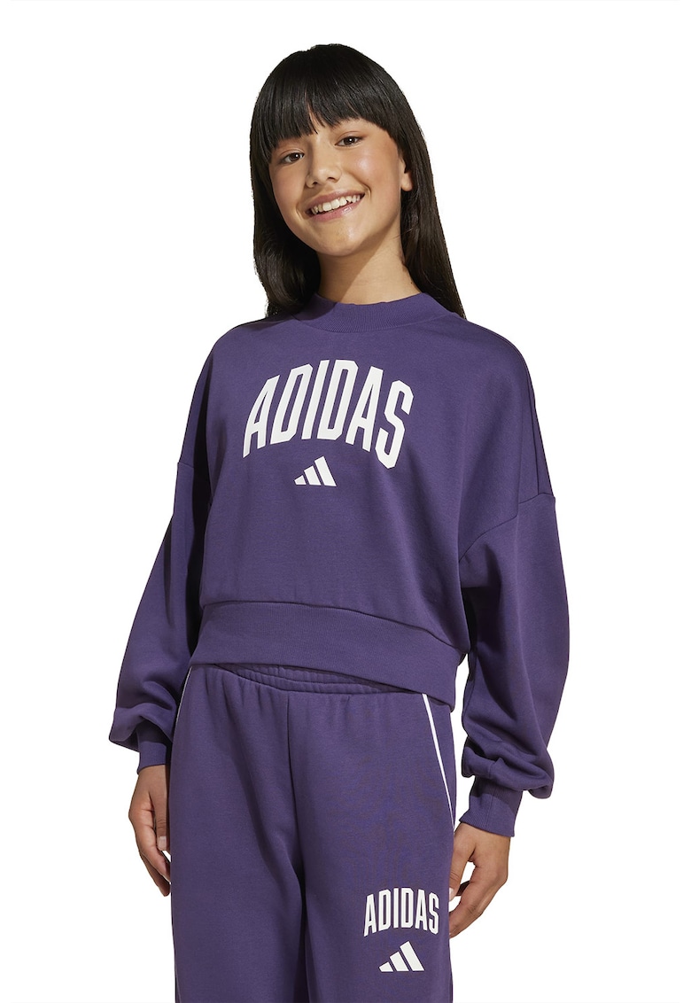 Bluza de trening din amestec de bumbac cu logo