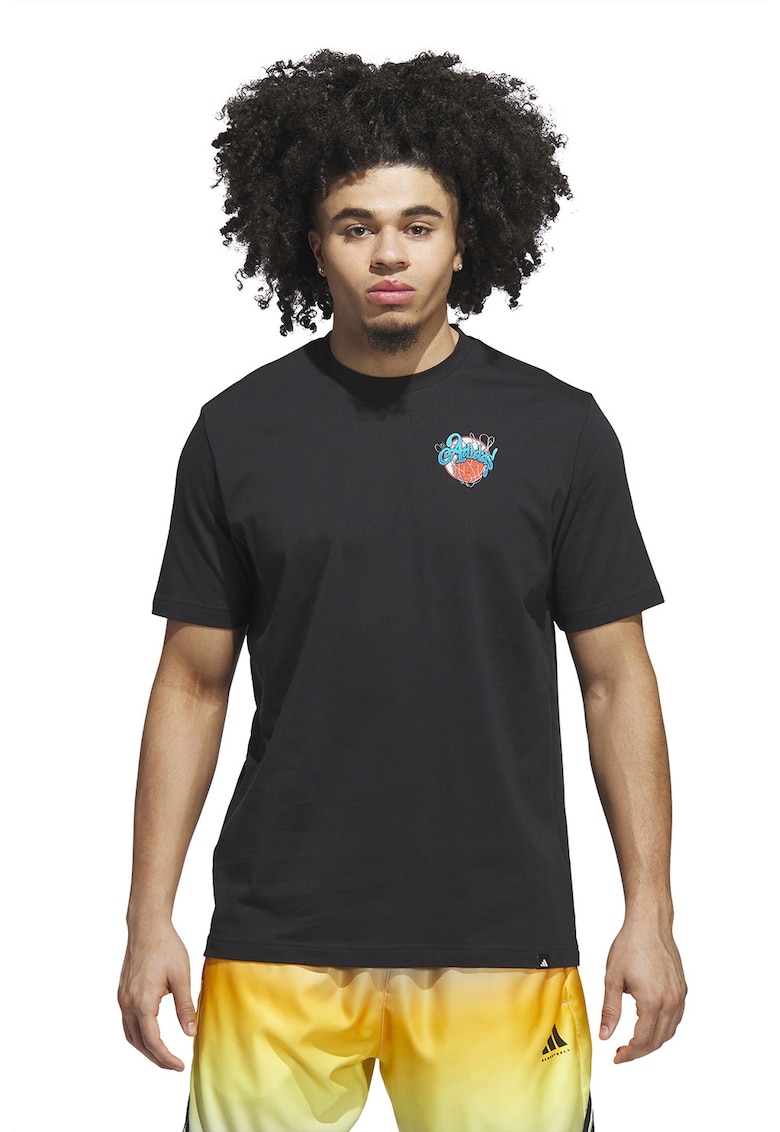 Tricou regular fit din bumbac pentru baschet