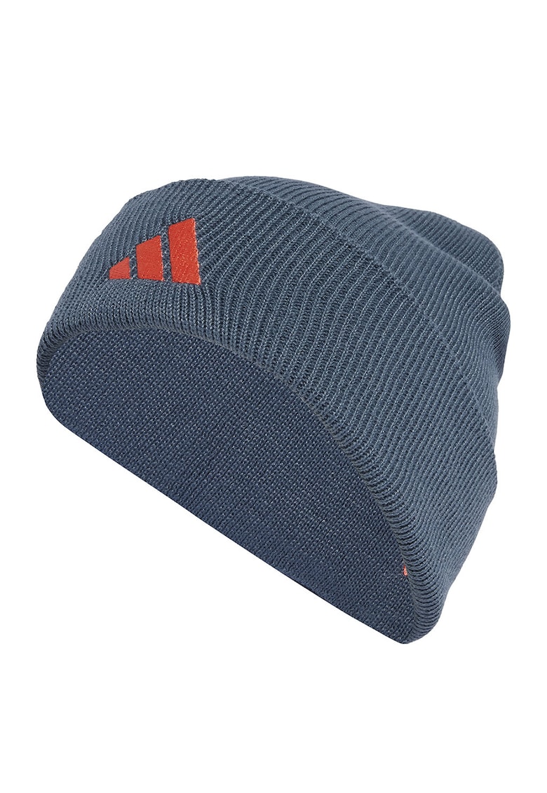 adidas Performance Caciula elastica cu broderie logo - Albastru prafuit