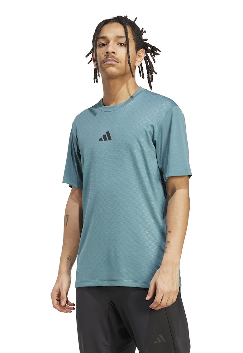 Tricou slim fit cu imprimeu logo pentru fitness Power