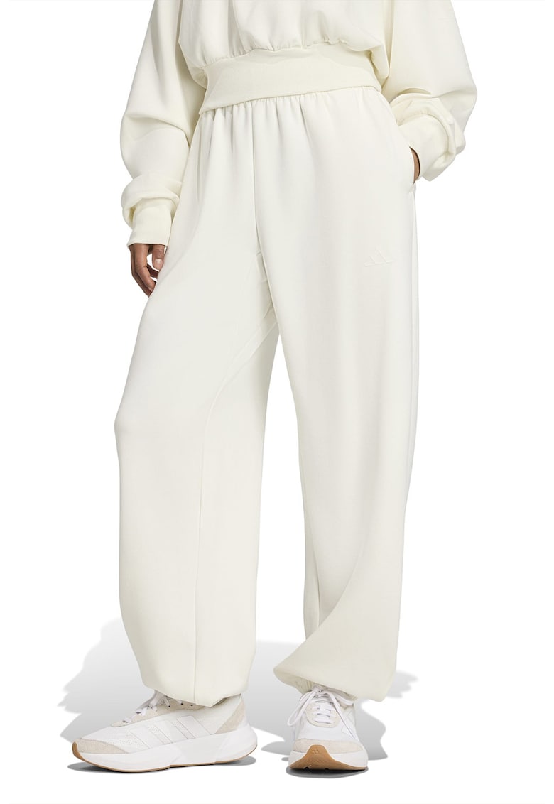 Pantaloni de trening relaxed fit Soft Lux - Alb murdar