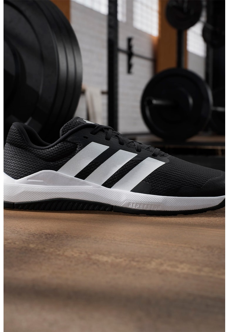 Pantofi Dropset Base din plasa pentru antrenament - Alb/Negru