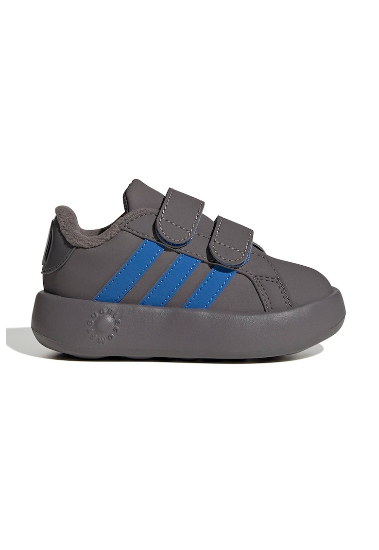 Pantofi sport din piele ecologica cu banda dubla cu velcro Grand Court
