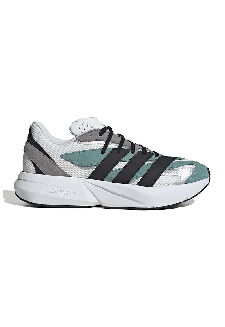 Pantofi sport Lightblaze cu insertii de piele intoarsa - Alb/Verde persan