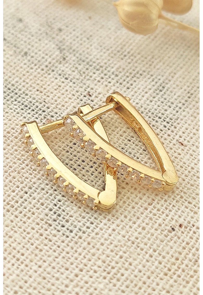 Cercei din argint 925 decorati cu zirconia