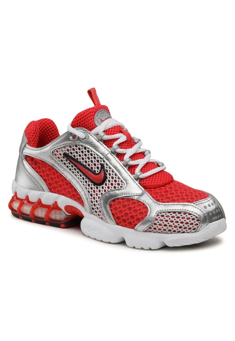 Pantofi sport barbati - CJ1288 - Textil - 42.5 EU - Rosu/Argintiu - Rosu/Argintiu