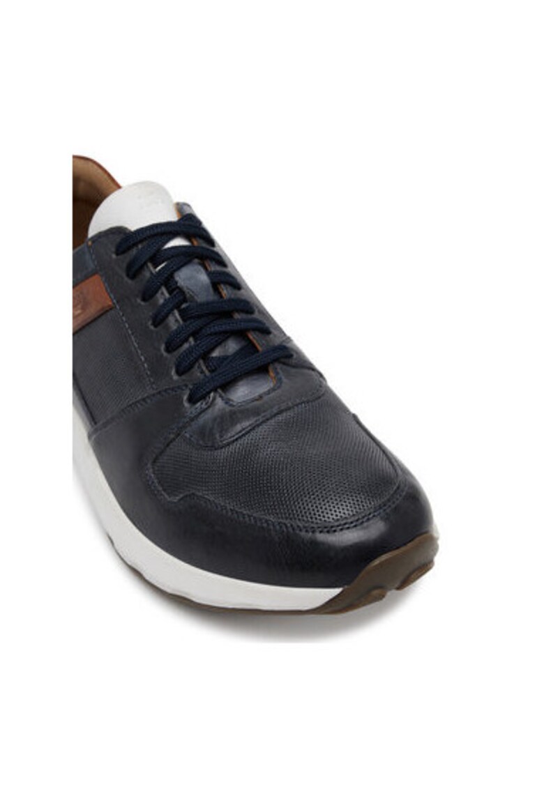 Pantofi sport barbati - 33610 - Piele naturala - Bleumarin