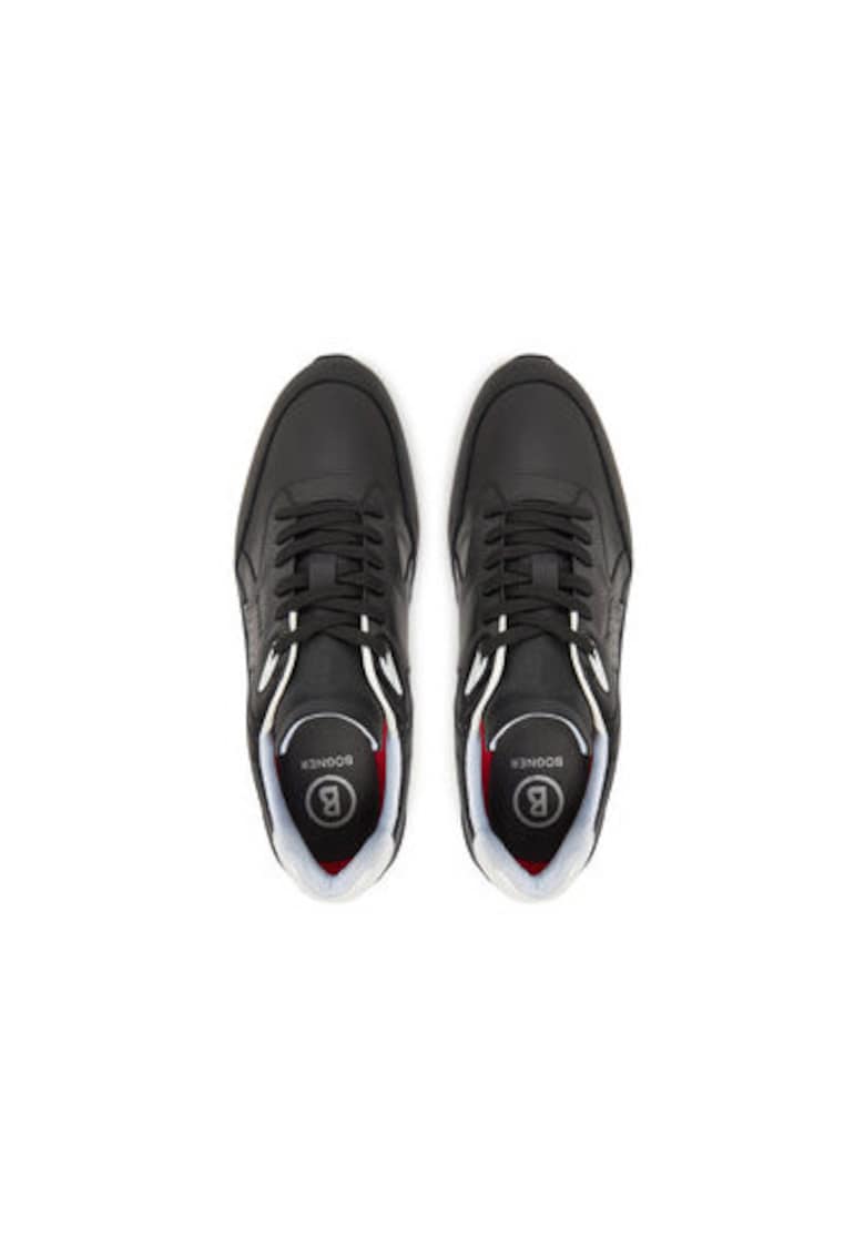 Pantofi sport barbati - 12522725 - Piele naturala - Negru - Negru