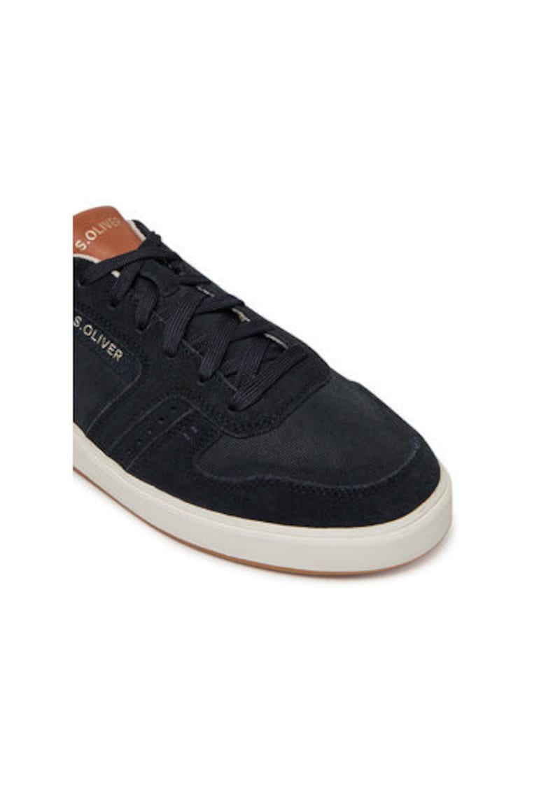 Pantofi sport barbati - 5-13658-44 - S Oliver - Piele naturala - Bleumarin