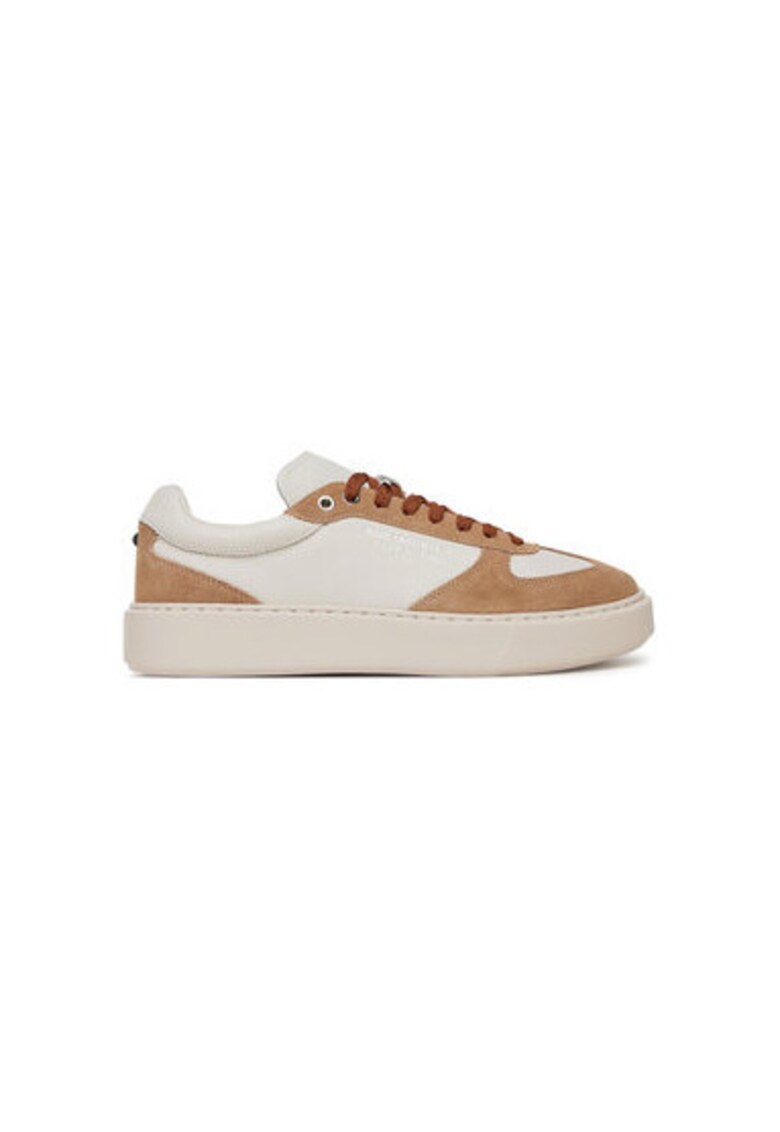Pantofi sport barbati - KL52235 - Piele naturala - Alb