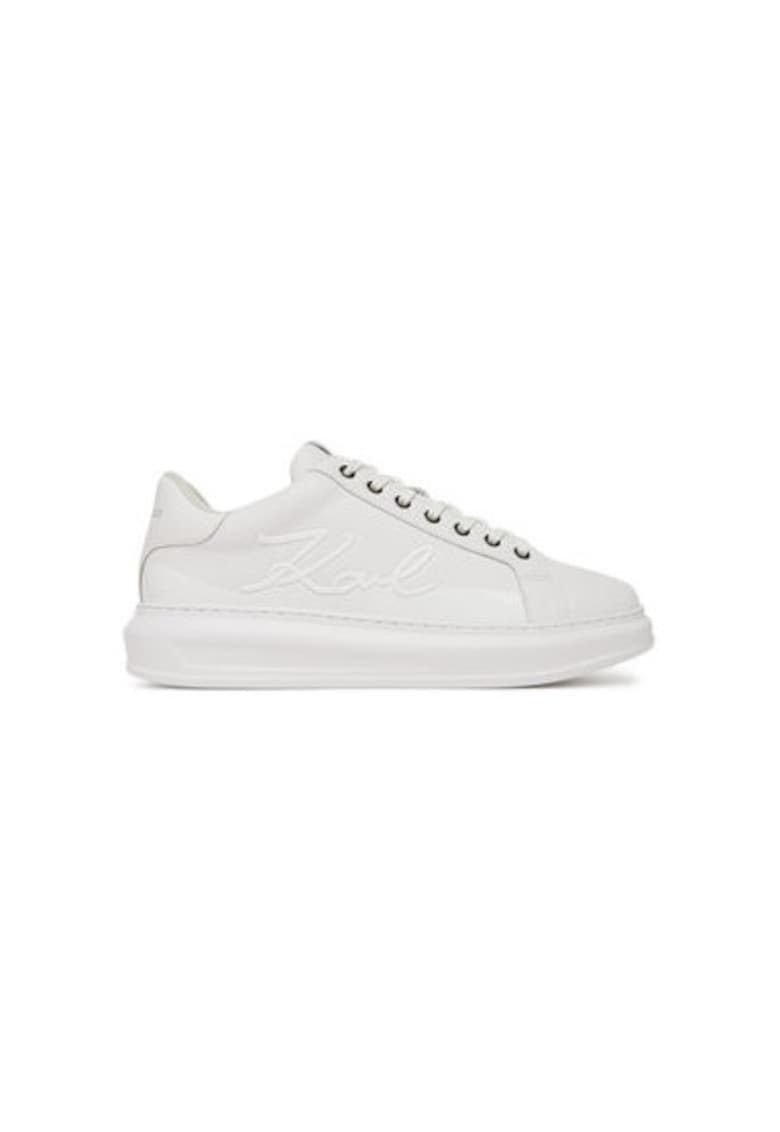 Pantofi sport barbati - KL52548F - Piele naturala - Alb