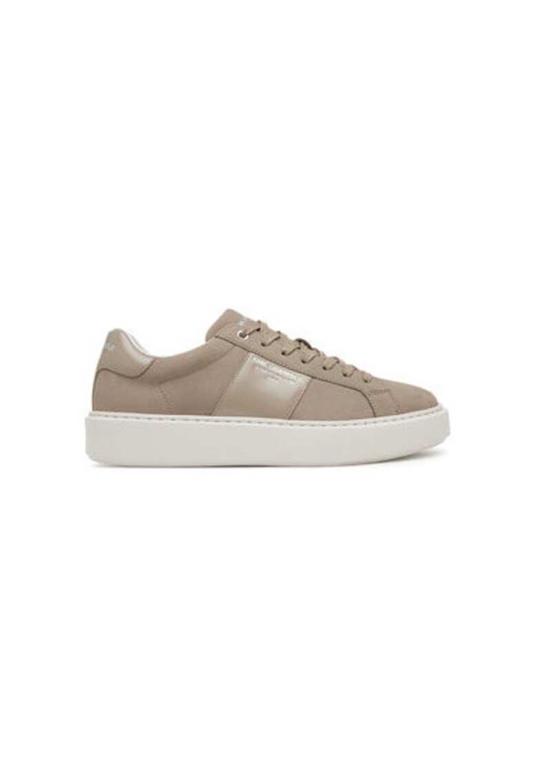 Pantofi sport barbati - KL52218 - Piele naturala - Bej - Bej