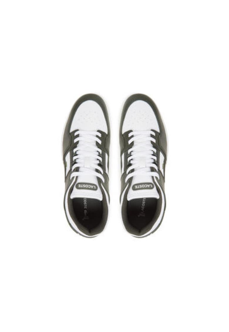 Pantofi sport barbati - 749SMA0037 - Piele naturala - 46 EU - Alb/Verde - Alb/Verde