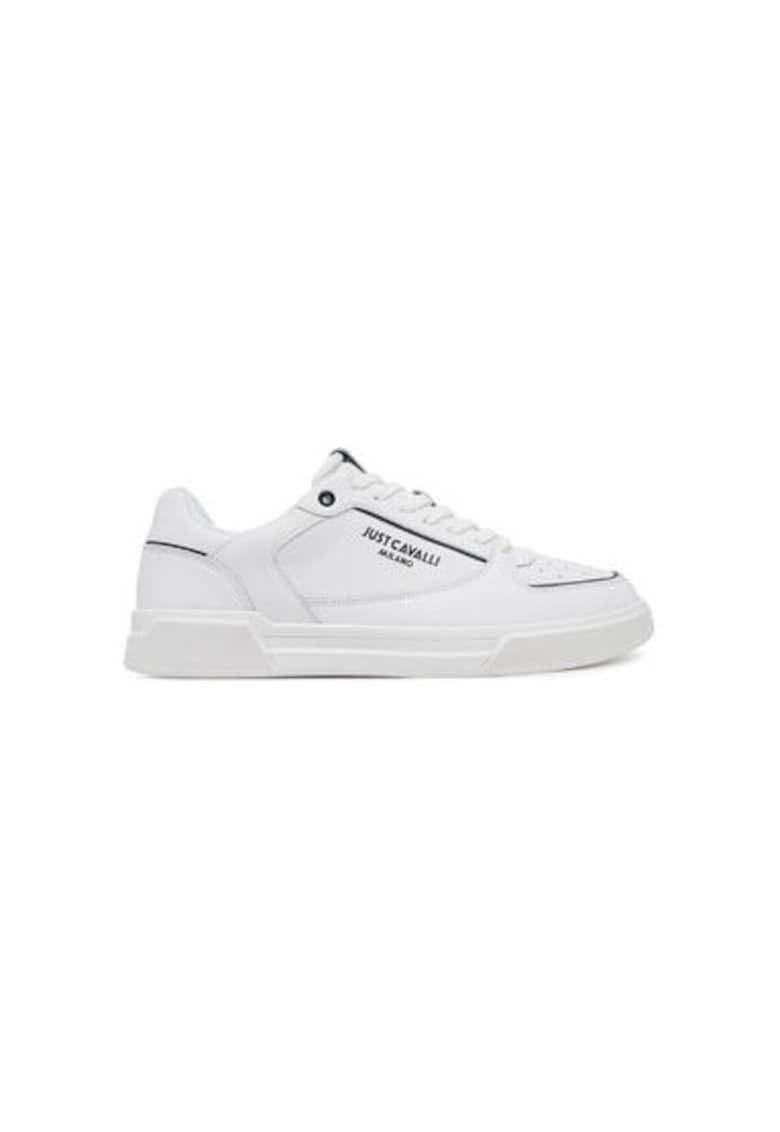 Pantofi sport barbati - 78QA3SB2 ZPA91 - Piele naturala - Alb - Alb
