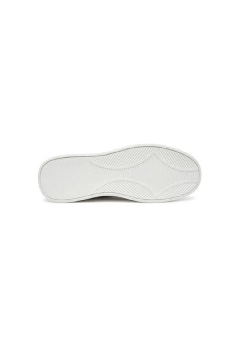 Pantofi sport barbati - 78QA3SB4 ZPA93 - Piele naturala - Alb - Alb
