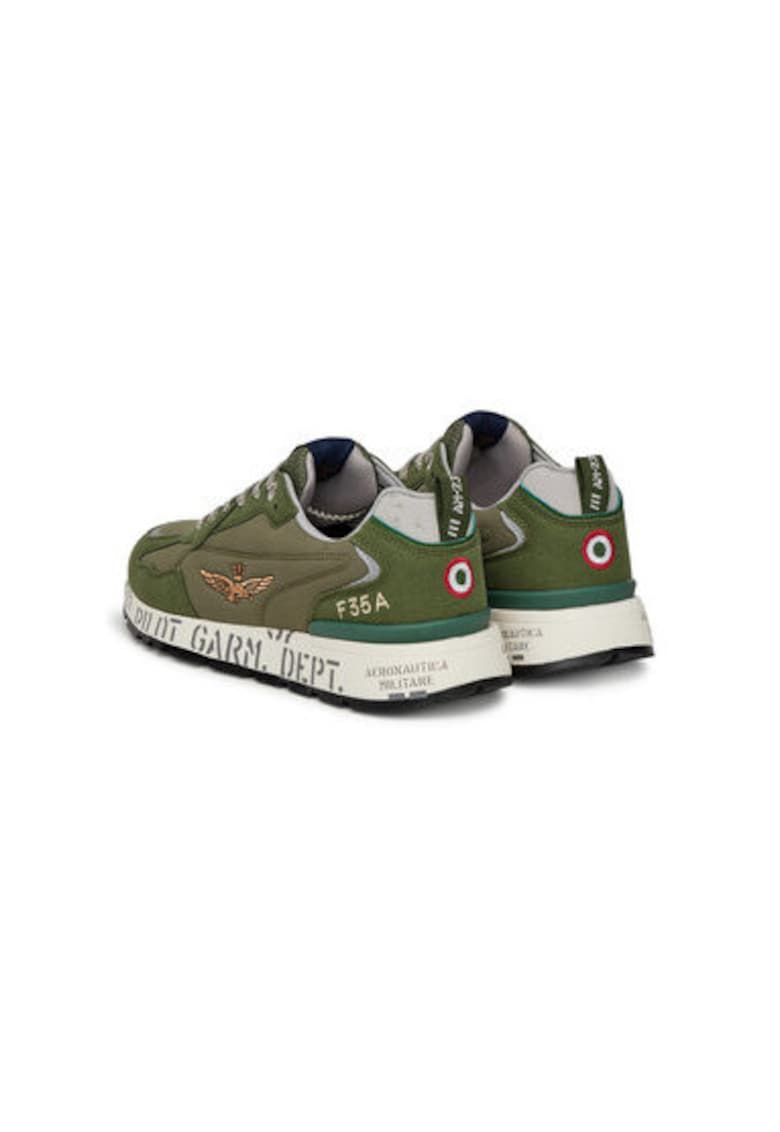 Pantofi sport barbati - 251SC276CT3332 - Textil - Verde - Verde