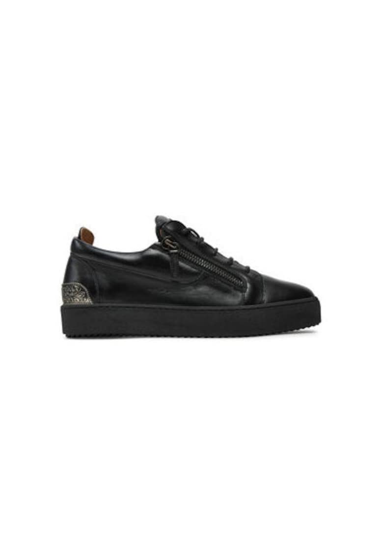 Pantofi sport barbati - RU40027 - Piele naturala - Negru