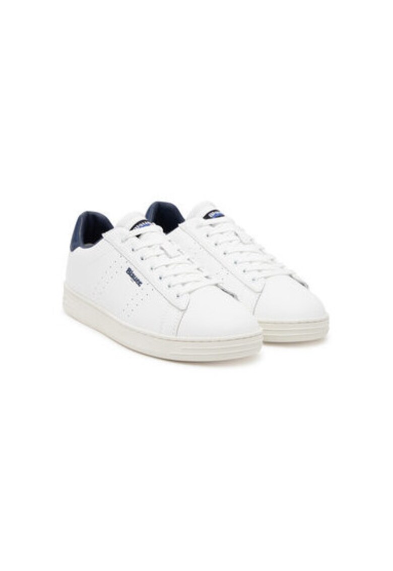Pantofi sport barbati - S5GRANT01/LEA - Piele naturala - Alb