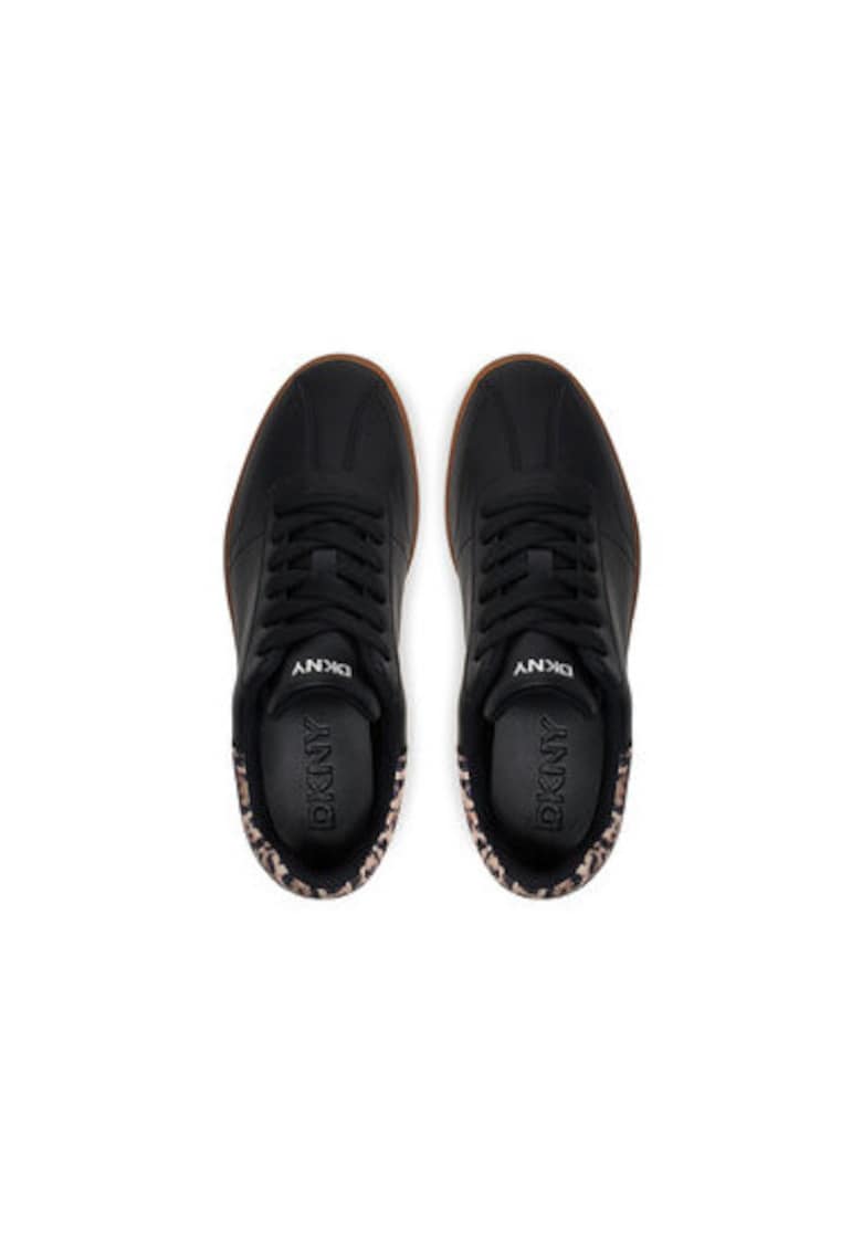 Pantofi sport dama - K1567385 - Piele naturala - Negru - Negru
