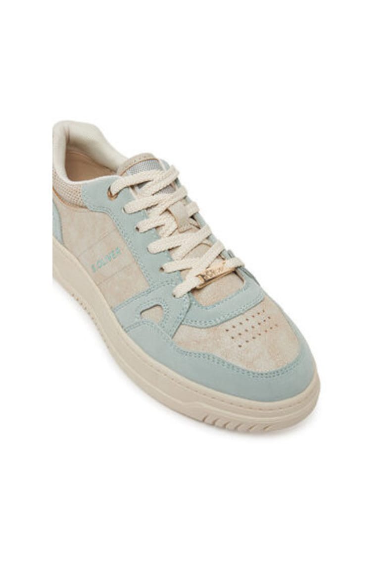 Pantofi sport dama - 5-23620-44 - S Oliver - Piele ecologica - 39 EU - Albastru deschis/Gri