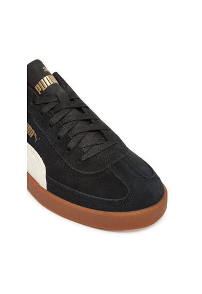 Pantofi sport Club II Era de piele intoarsa cu detaliu contrastant - Negru