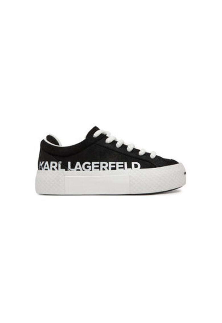Pantofi sport dama - KL60722 - Piele naturala - Negru