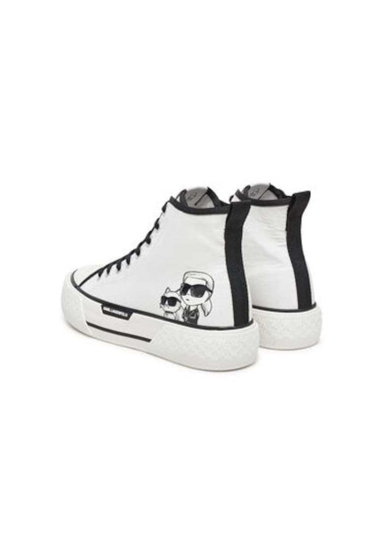 Pantofi sport dama - KL60654T - Textil - Alb