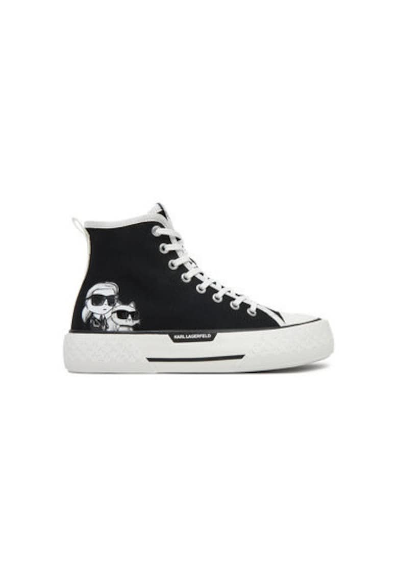 Pantofi sport dama - KL60654T - Textil - Negru - Negru