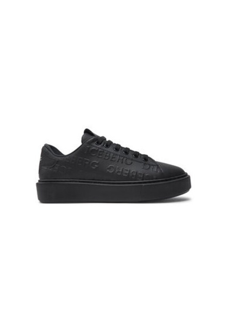Pantofi sport dama - ID2112 COMB.ALL - Piele naturala - Negru