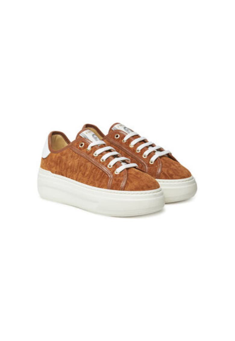 Pantofi sport dama - YJ15NUA BX4060 PT - Piele naturala - Maro