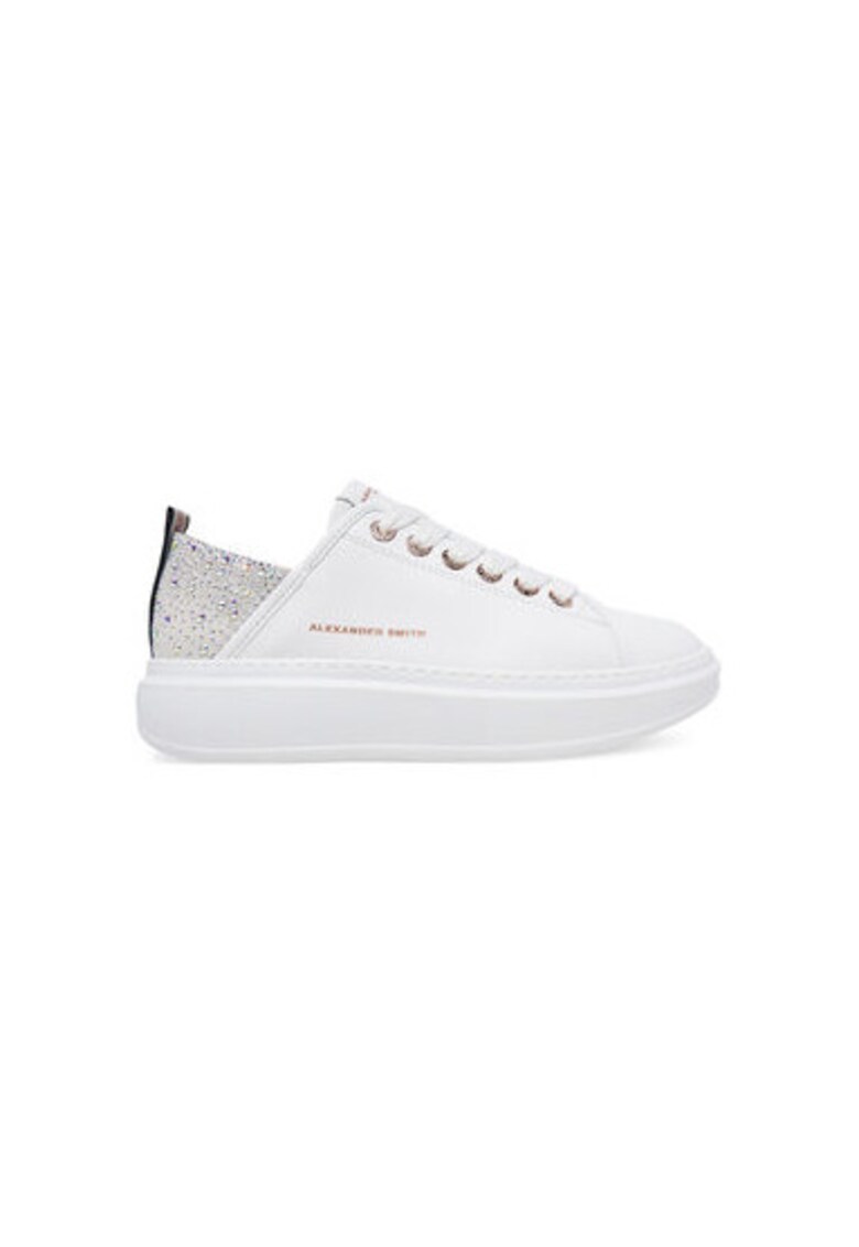 Pantofi sport dama - ASBBWYW - Piele naturala - Alb