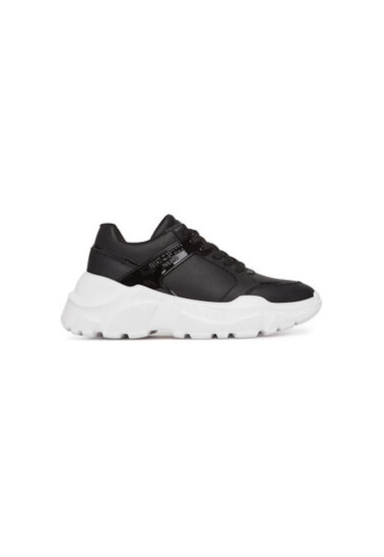 Pantofi sport dama - 78RA3SL9 ZPA71 - Piele naturala - Negru