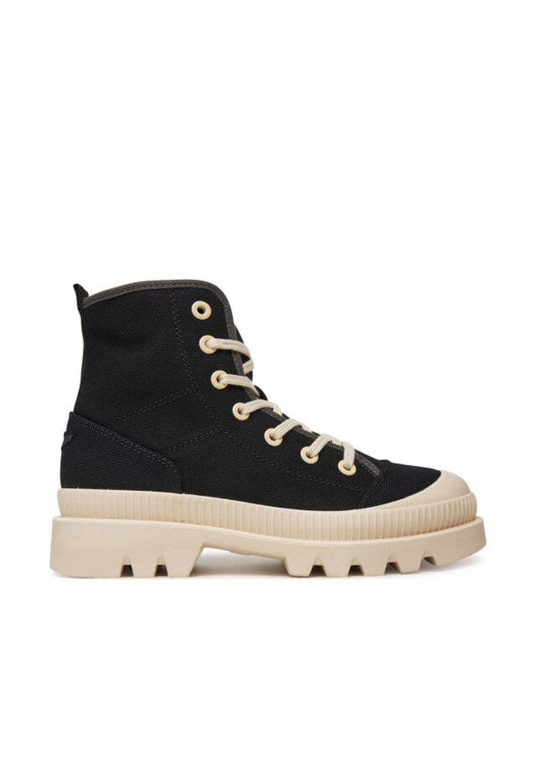 Pantofi sport dama - 251SC305DCT3541 - Piele naturala - Negru - Negru