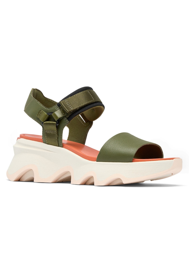 Sandale dama - 304717567 - piele naturala - verde -