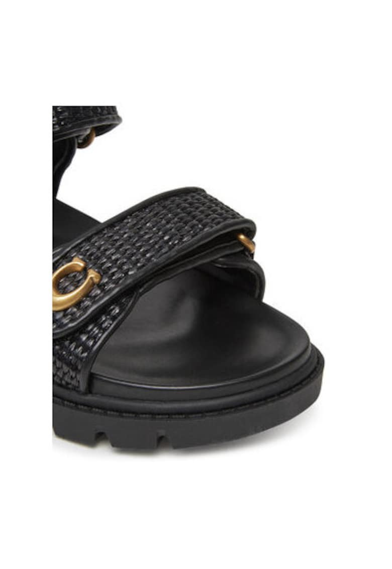 Sandale dama - CAR55 - Sintetic - Negru - Negru