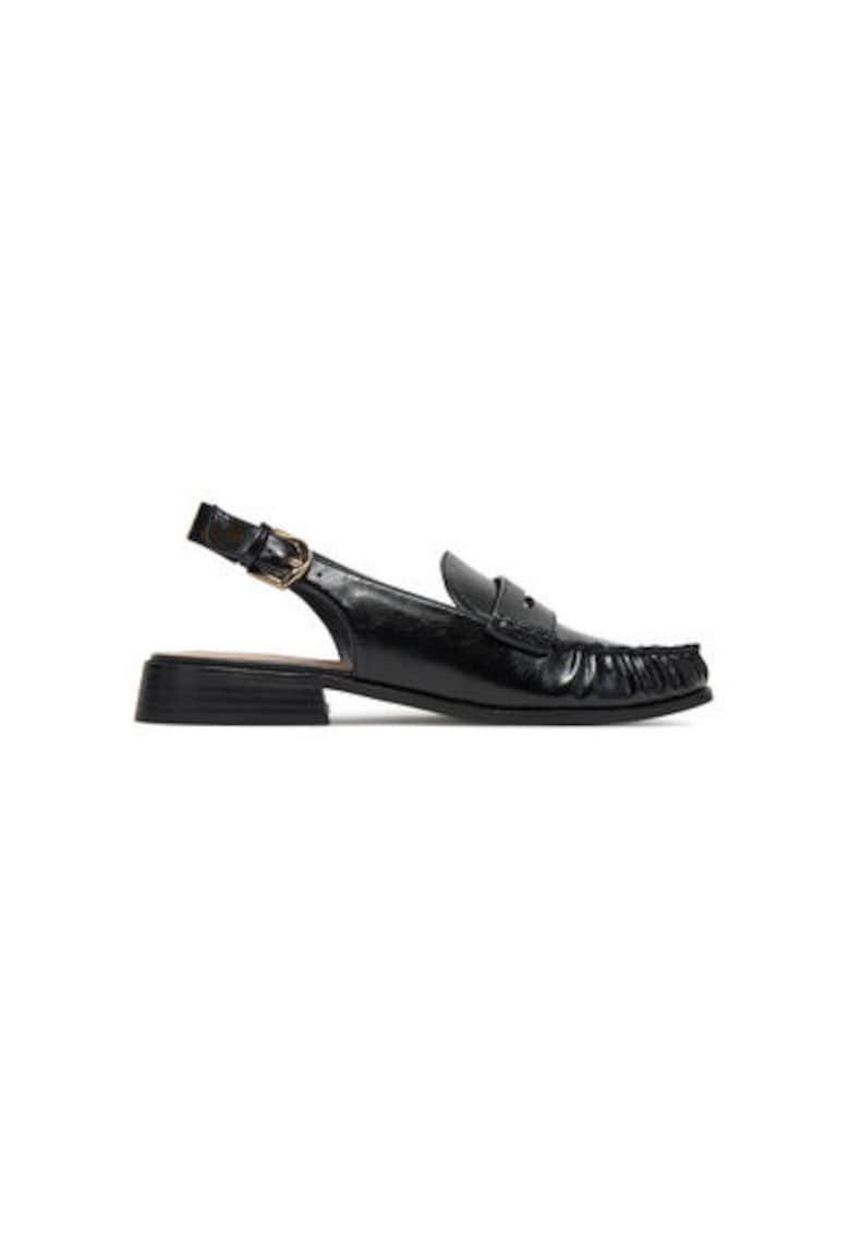 Sandale dama - 13943808 - Piele ecologica - Negru