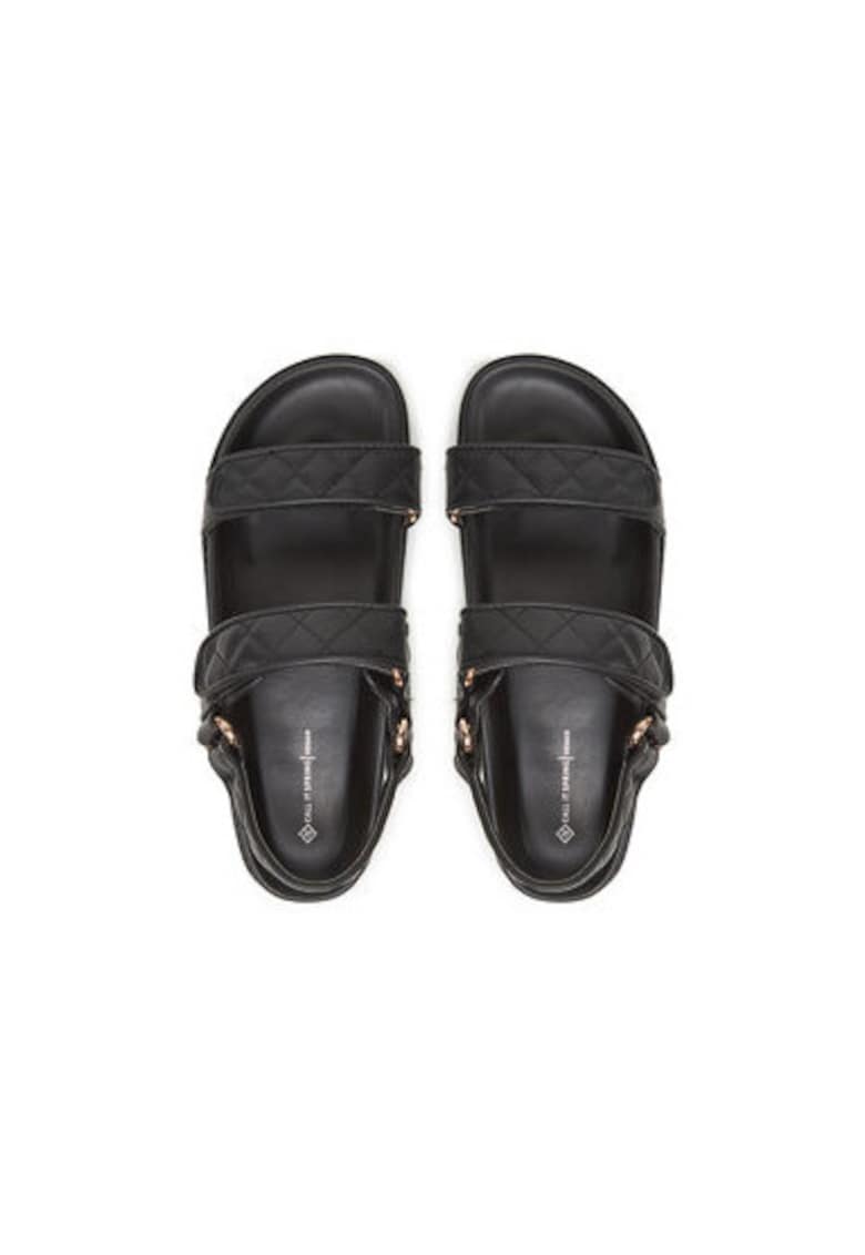 Sandale dama - 13953130 - Piele ecologica - Negru