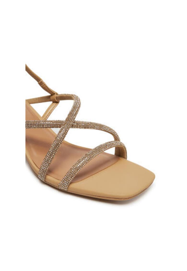 Sandale dama - 13943797 - Piele ecologica - Bej