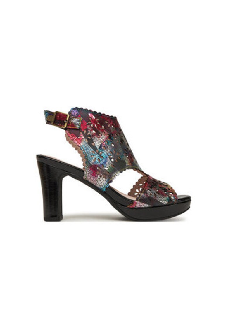 Sandale dama - HICAO 0423 - Piele naturala - Multicolor - Multicolor