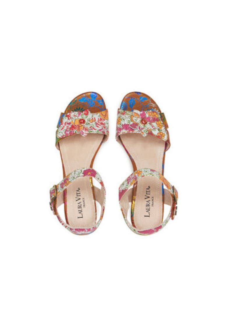 Sandale dama - FRAMBOISEO 16 - Piele naturala - Multicolor