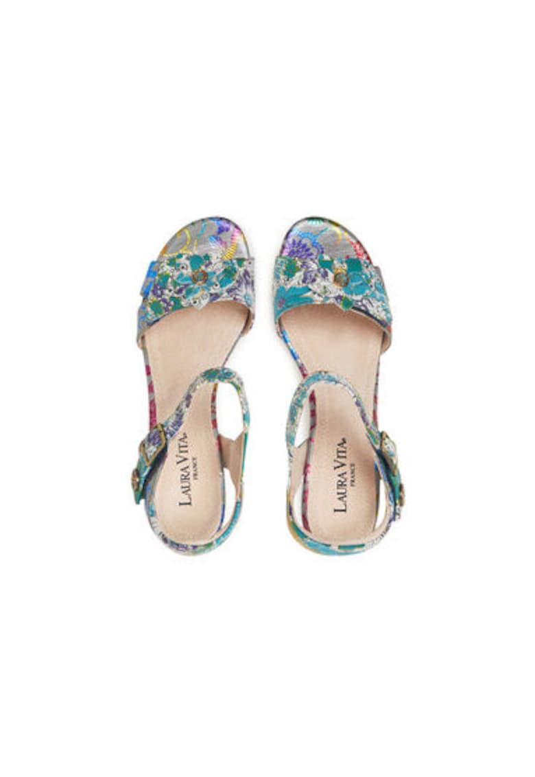 Sandale dama - FRAMBOISEO 16 - Piele naturala - Multicolor - Multicolor