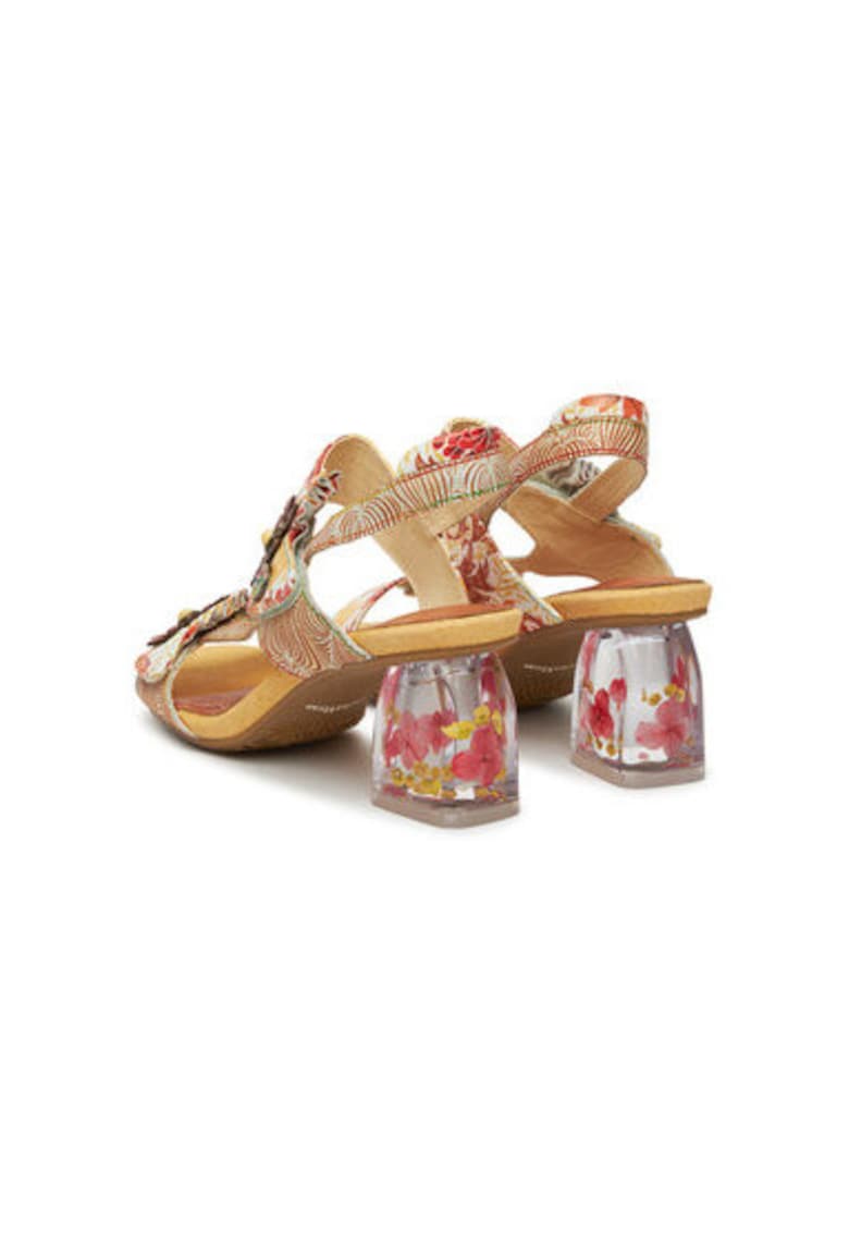 Sandale dama - FRAMBOISEO 26 - Piele naturala - Multicolor