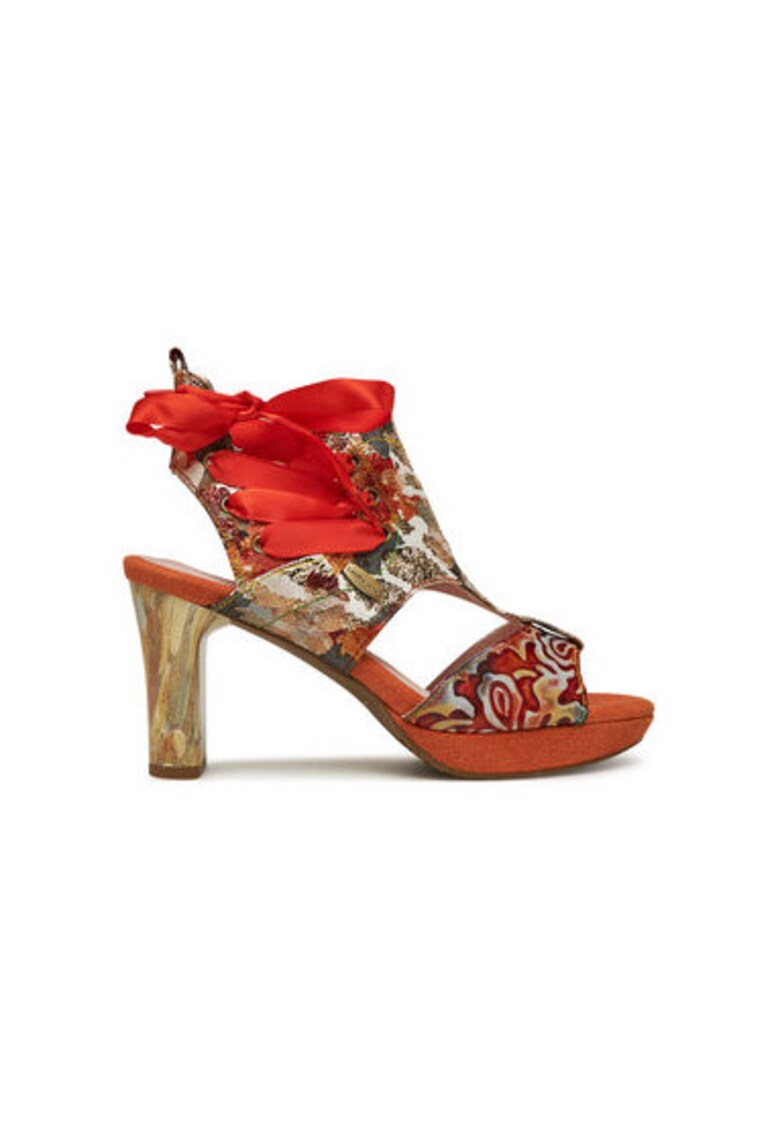 Sandale dama - HICAO 09 - Piele naturala - Corai - Coral